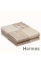 Hermes Beige Avalon III Throw Blanket
