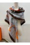 Hermes Beige Projets Carres Shawl 140
