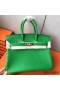 Hermes Birkin 25 Handmade Bag In Bambou Clemence Leather