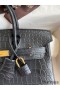Hermes Birkin 25 Handmade Bag In Black Crocodile Niloticus Matte Skin