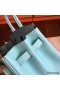 Hermes Birkin 25 Handmade Bag In Blue Atoll Epsom Calfskin