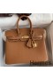 Hermes Birkin 25 Handmade Bag In Brown Clemence Leather