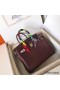 Hermes Birkin 25 Handmade Bag In Burgundy Swift Leather