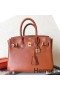 Hermes Birkin 25 Handmade Bag In Gold Swift Leather