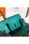 Hermes Birkin 25 Handmade Bag In Malachite Swift Leather