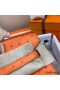 Hermes Birkin 25 Handmade Bag In Orange Ostrich Leather