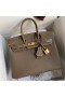 Hermes Birkin 25 Handmade Bag In Taupe Epsom Calfskin