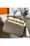 Hermes Birkin 25 Handmade Bag In Taupe Swift Leather