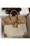 Hermes Birkin 25 Handmade Bag In Toile & Chai Epsom Leather