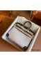 Hermes Birkin 25 Handmade Bag In Toile & Chocolat Swift Leather