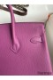 Hermes Birkin 25 Retourne Handmade Bag In Anemone Epsom Calfskin