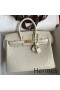 Hermes Birkin 25 Retourne Handmade Bag In Beton Matte Alligator Leather