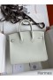 Hermes Birkin 25 Retourne Handmade Bag In Beton Swift Calfskin