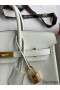 Hermes Birkin 25 Retourne Handmade Bag In Beton Swift Calfskin