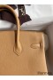 Hermes Birkin 25 Retourne Handmade Bag In Biscuit Epsom Calfskin