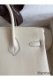 Hermes Birkin 25 Retourne Handmade Bag In Nata Swift Calfskin