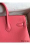 Hermes Birkin 25 Retourne Handmade Bag In Rose Lipstick Swift Calfskin