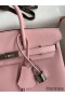 Hermes Birkin 25 Retourne Handmade Bag In Rose Sakura Epsom Calfskin