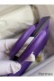 Hermes Birkin 25 Retourne Handmade Bag In Violet Clemence Leather