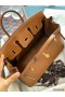 Hermes Birkin 25 Retourne Handmade Bag in Gold Togo Leather