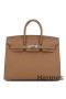 Hermes Birkin 25 Sellier Handmade Bag In Chai Epsom Calfskin