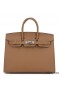 Hermes Birkin 25 Sellier Handmade Bag In Chai Epsom Calfskin