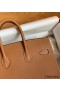 Hermes Birkin 25 Sellier Handmade Bag In Gold Epsom Calfskin