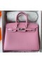 Hermes Birkin 25 Sellier Handmade Bag In Rose Confetti Epsom Calfskin