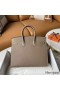 Hermes Birkin 25 Sellier Handmade Bag In Taupe Epsom Calfskin