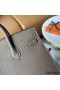Hermes Birkin 25 Sellier Handmade Bag In Taupe Epsom Calfskin