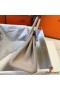 Hermes Birkin 25cm Bag In Beige Clemence Leather GHW