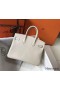 Hermes Birkin 25cm Bag In Beton Clemence Leather GHW