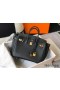Hermes Birkin 25cm Bag In Black Clemence Leather GHW