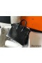 Hermes Birkin 25cm Bag In Black Embossed Crocodile Leather