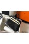Hermes Birkin 25cm Bag In Black Embossed Crocodile Leather