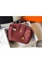 Hermes Birkin 25cm Bag In Bordeaux Clemence Leather GHW