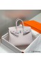 Hermes Birkin 25cm Bag In Mauve Pale Clemence Leather PHW