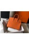 Hermes Birkin 25cm Bag In Orange Clemence Leather GHW