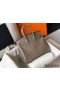 Hermes Birkin 25cm Bag In Taupe Embossed Crocodile Leather