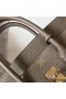 Hermes Birkin 25cm Bag In Tourterelle Clemence Leather GHW