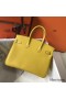 Hermes Birkin 25cm Bag In Yellow Clemence Leather GHW