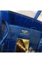 Hermes Birkin 30 Bag In Blue Electric Crocodile Niloticus Skin