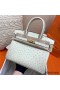 Hermes Birkin 30 Handmade Bag In Beton Ostrich Skin