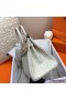 Hermes Birkin 30 Handmade Bag In Beton Ostrich Skin