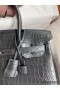 Hermes Birkin 30 Handmade Bag In Black Crocodile Niloticus Matte Skin