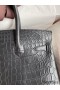 Hermes Birkin 30 Handmade Bag In Black Crocodile Niloticus Matte Skin