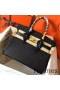Hermes Birkin 30 Handmade Bag In Black Epsom Leather