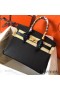 Hermes Birkin 30 Handmade Bag In Black Epsom Leather