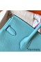 Hermes Birkin 30 Handmade Bag In Blue Atoll Clemence Leather