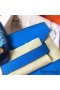 Hermes Birkin 30 Handmade Bag In Blue Clemence Leather